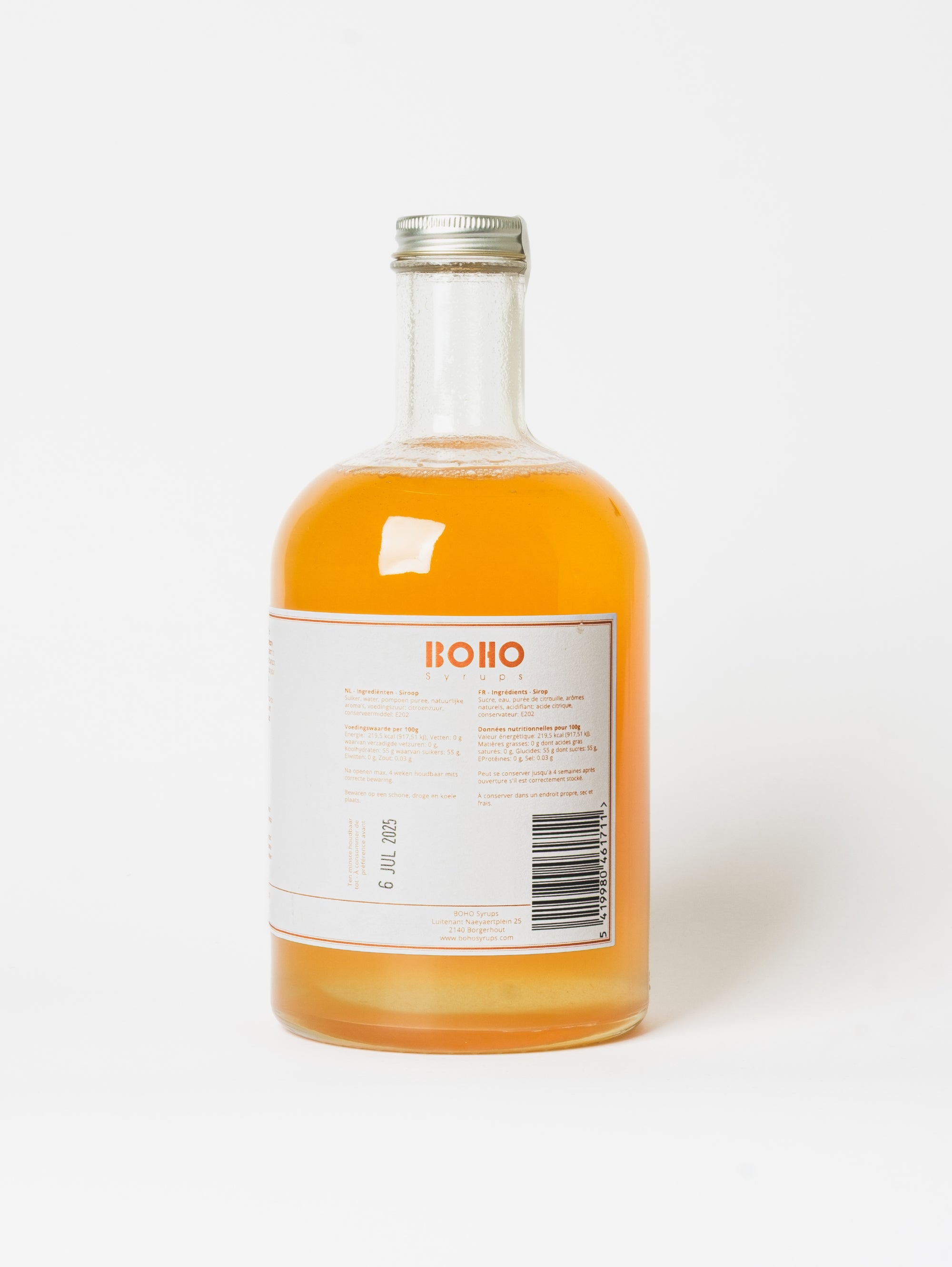 Pumpkin spice siroop 70 cl - Seizoensproduct vanaf september terug beschikbaar